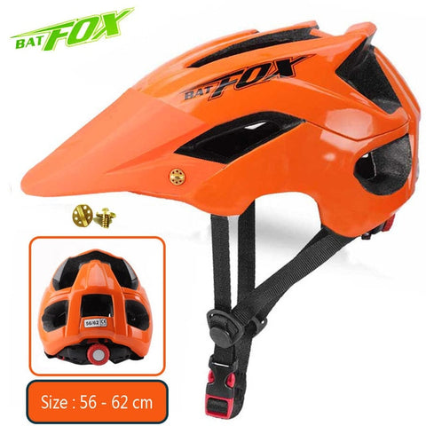 2020 New Batfox Bicycle Helmet for Adult Men Women MTB Bike Mountain Road Cycling Safety Outdoor Sports Safty Helmet