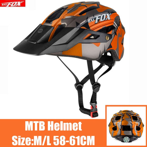 2020 New Batfox Bicycle Helmet for Adult Men Women MTB Bike Mountain Road Cycling Safety Outdoor Sports Safty Helmet