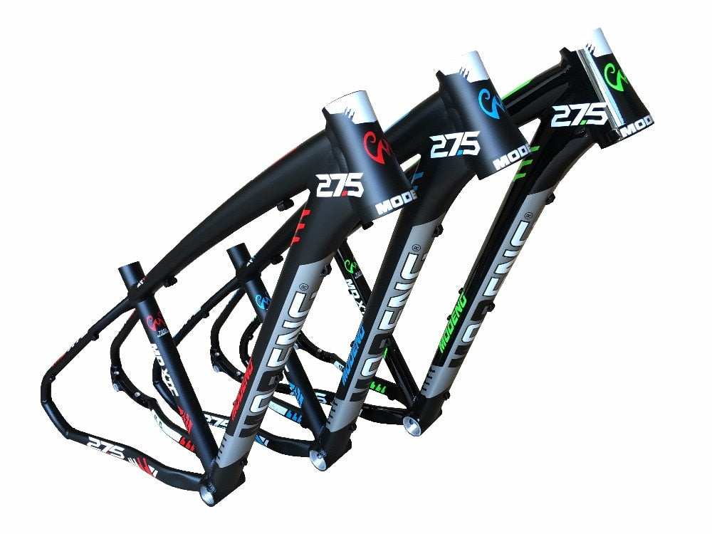 good mountain bicycle frame MODENG MD XTC Aluminum Alloy 27.5 Inch *16/17 crossroad for men/women Matte black bike frame