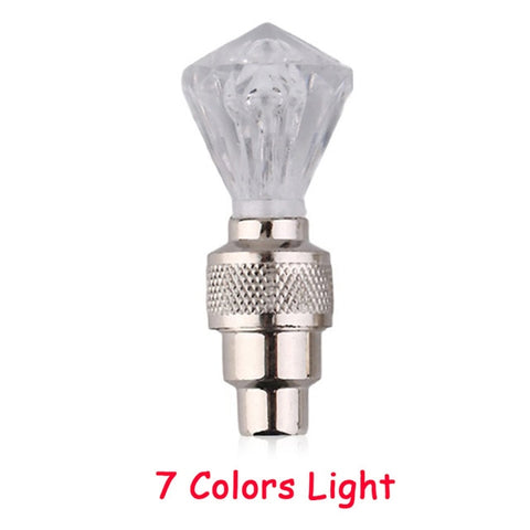 Bicycle Lights with Batteries Wheel Spoke Lamp LED Bike Valve Lights Tyre Tire Valve Cap MTB Bike Light Bicycle Bike Accessories