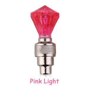 Bicycle Lights with Batteries Wheel Spoke Lamp LED Bike Valve Lights Tyre Tire Valve Cap MTB Bike Light Bicycle Bike Accessories