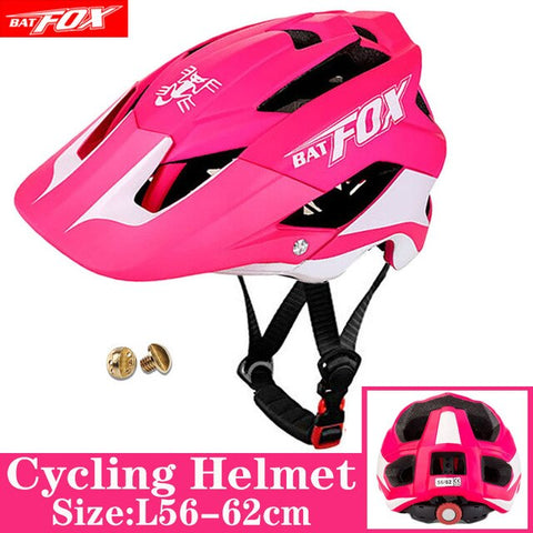 BATFOX Bicycle Helmet Matte Black Cycling Helmets MTB Road Mountain Bike Helmet Inner Cap casco Capacete Da Bicicleta Helmet