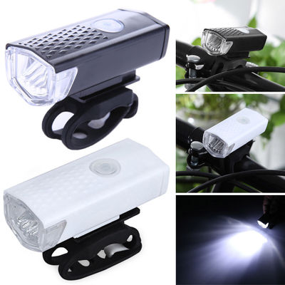 Bike Light 3 Modes 300 Lumens LED  For Bicycle Light Usb Rechargeable Front Light Lamp Headlight Cycling Light Bike Accessories