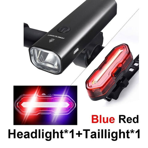 MICCGIN LED Bike Super Bright Front Rear Bicycle Light Set Lantern For Cycling Flashlight USB Rechargeable COB Lamp Accessories