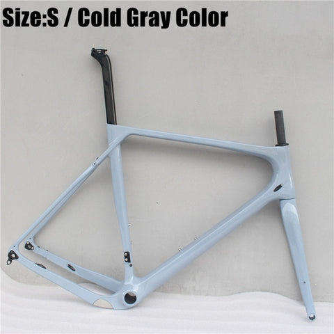 Toray Full Carbon Fiber Gravel Bike Full Carbon Gravel Bicycle Frame 700*40c 142*12 Size S/M/L/XL Cyclocross Road Bike Frameset
