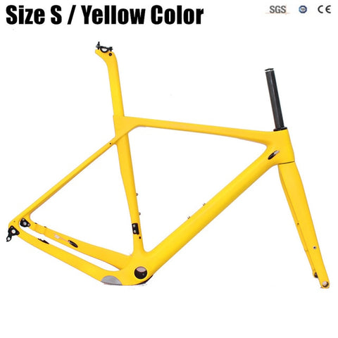 Toray Full Carbon Fiber Gravel Bike Full Carbon Gravel Bicycle Frame 700*40c 142*12 Size S/M/L/XL Cyclocross Road Bike Frameset