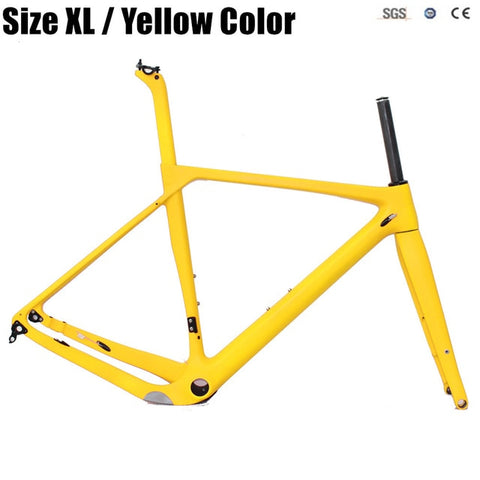 Toray Full Carbon Fiber Gravel Bike Full Carbon Gravel Bicycle Frame 700*40c 142*12 Size S/M/L/XL Cyclocross Road Bike Frameset