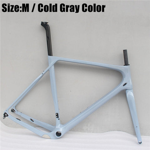 Toray Full Carbon Fiber Gravel Bike Full Carbon Gravel Bicycle Frame 700*40c 142*12 Size S/M/L/XL Cyclocross Road Bike Frameset