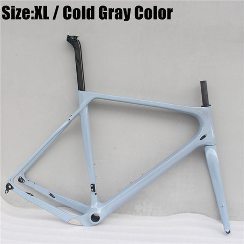 Toray Full Carbon Fiber Gravel Bike Full Carbon Gravel Bicycle Frame 700*40c 142*12 Size S/M/L/XL Cyclocross Road Bike Frameset